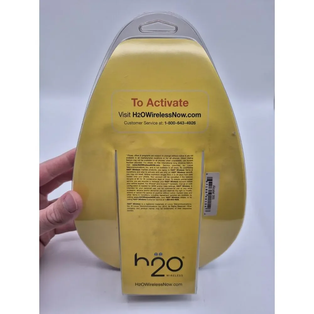 h2o Wireless Alcatel 355 Red Cell Phone 2012 Brand New Sealed